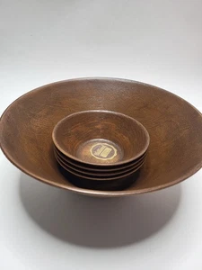 Thermo Serv Westwood 5 pc Salad Bowl Set 1 large 4.5"x11.5" & 4 small 2"x5.75" - Picture 1 of 9