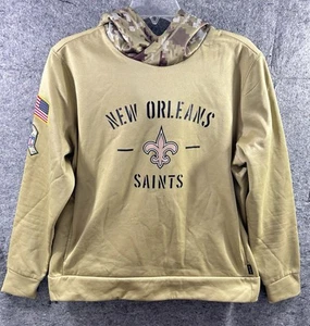 New Orleans Saints Hoodie M Nike Camo NFL Salute to Service USA NFL Football - Picture 1 of 7