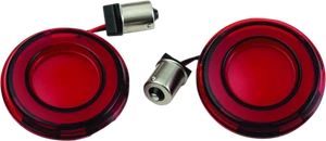 Kuryakyn Tracer L.E.D. Front Turn Signal Insert Red Light Red Lens 1156 - Picture 1 of 3