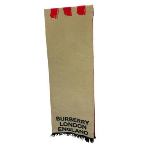 BURBERRY muffler Beige 8037534 W4 Used - Picture 1 of 6