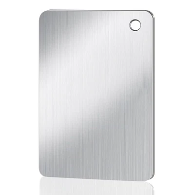 Tablas de cortar de titanio para cocina, 100 % titanio puro de doble cara grado alimenticio Foto 1 de 4