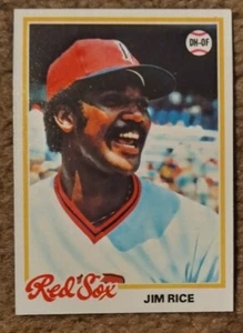Tarjeta de béisbol Topps de Jim Rice #670 1978 en estado antiguo como nuevo - Imagen 1 de 2