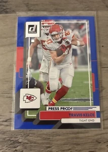 2022 Donruss Travis Kelce 🔥Blue Press Proof 273 - Kansas City Chiefs - Bild 1 von 3
