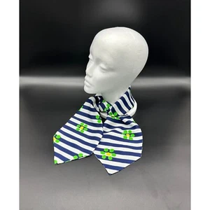 Vintage Scarf Tie Flower Power Polyester Neck Wrap Hair Tie Daisy 1960s MOD - Picture 1 of 10