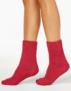 Womens Butter Socks Super Soft Solid Red One Pair CHARTER CLUB $10 - NWT