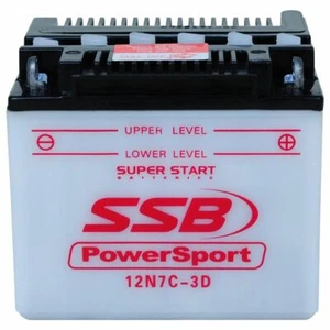 12V 95 CCA SSB Battery 12N7C-3D Yamaha TW200 XC125 Heavy Duty - Picture 1 of 3
