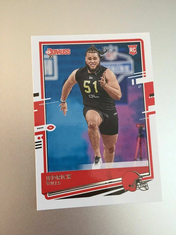 2020 Panini Donruss Jedrick Wills Rookie Card Cleveland Browns/Alabama MINT  - Image 1 of 1