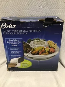 Oster White Party Serving Platter w/Electric Warming Pot #TSP200 NEW Damage Box - Picture 1 of 11