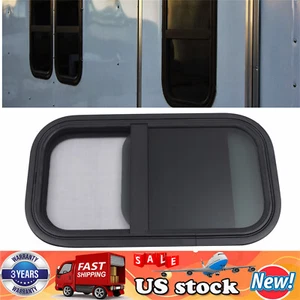 RV Vertical Slider Window Camper Enclosed Cargo Trailer+Mounting Trim Rings Set - Foto 1 di 20