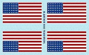 Archer 1/35 American 48-Star Flags (2) 35009 x - Picture 1 of 1