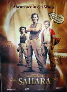 Orig. Stoffbanner Kinobanner Filmposter Sahara Matthew McConaughey - Bild 1 von 3