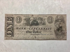 ~ 1841 Miami Exporting Co. - Bank of Cincinnati - Cincinnati, Ohio - Picture 1 of 2