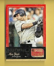DEREK JETER 2013 PANINI AMERICA'S PASTIME #6  YANKEES SER #d /125