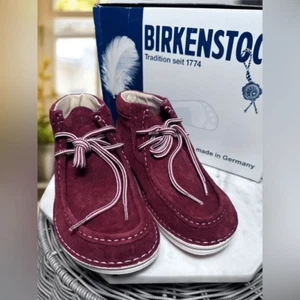 BIRKENSTOCK Leather Pasadena High Ankle Booties Chukkas EU 38 Womens 7 Mens 5 - Picture 1 of 12