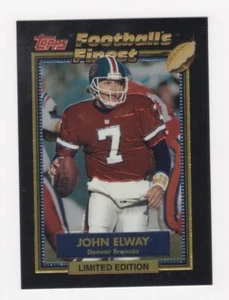 1992 Topps Finest Football Limited Edition John Elway Denver Broncos #6 - Bild 1 von 1