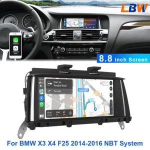 8.8'' Touch Screen Wireless Carplay Radio For BMW X3 X4 F25 2014-2016 NBT System - Picture 1 of 12