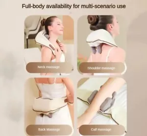 Nackenmassagegerät, Shiatsu Rückennackenmassagegerät mit heißer Kompresse, Nackenmassage. - Bild 1 von 15