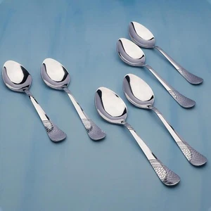 Set 6 Pezzi Cucchiai in Acciaio Inox, 16 cm, Cucchiai da Pranzo Premium per Casa - Foto 1 di 8