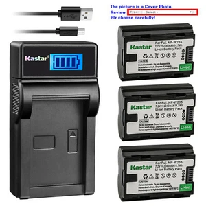 Kastar Battery LCD USB Charger for Fujifilm NP-W235 NPW235 W235 BC-W235 X-T4 XT4 - Picture 1 of 11