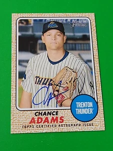 Chance Adams 2017 Topps Heritage Minors auto, Trenton Thunder - Imagen 1 de 5