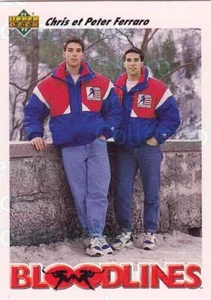 1991-92 Upper Deck French #648 Peter Ferraro, Chris Ferraro - Picture 1 of 1