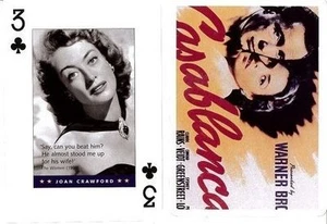 JOAN CRAWFORD CARTA DA GIOCO PIATNIK SERIE MOVIE STARS PLAYING CARDS NUOVA - Picture 1 of 1