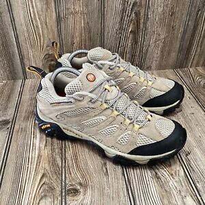 Merrell Womens Moab Ventilator J86612 Beige Hiking Shoes Sneakers Size 10
