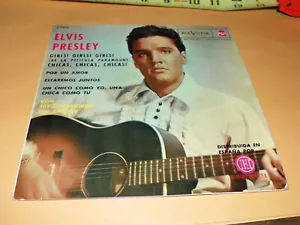 ELVIS PRESLEY -GIRLS,GIRLS,GIRLS 7" RARE SPAIN RELEASE-ORIGINAL - Picture 1 of 4