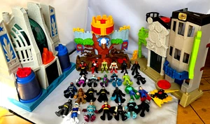 Imaginex wonder Woman,Hall Of Justice,Hotel Gotham playsets &MANY Figures   lot - Picture 1 of 13