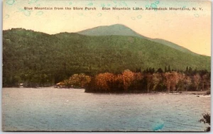 Postcard Blue Mountain from Store Porch; Blue Mountain Lake; Adirondack NY Js - Picture 1 of 2