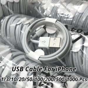 For iPhone 14 13 12 11 Pro Max X 8 7 6 USB Charger Cable Charging Cord Wholesale