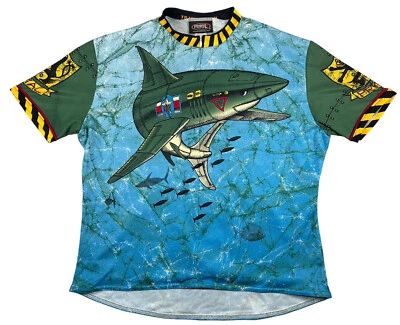 Primal Jersey Ciclismo Avión Aerotransportado Camisa Juvenil Niño XL X-Large (14) Cremallera 3/4 Foto 1 de 4