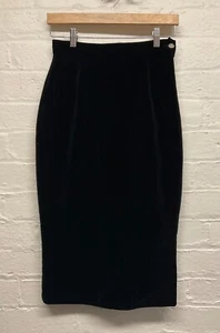 Vivienne Westwood Red Label cotton velvet pencil skirt black IT size 42 H1 - Picture 1 of 12