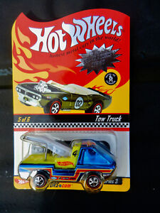 🔥HOT🔥WHEELS🔥RLC #5 SPECTRA FLAME BLUE TOW TRUCK #8096 NEO CLASSICS SERIES 3
