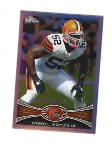 2012 Topps Chrome Rifrattori #215 D'Qwell Jackson CLEVELAND BROWNS - Foto 1 di 1