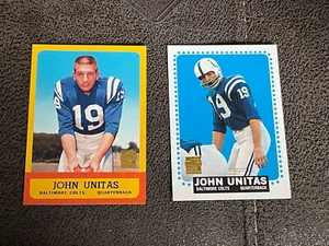 2000 Topps Reprint JOHNNY UNITAS Lot Of 2, 1963-64 - Bild 1 von 2