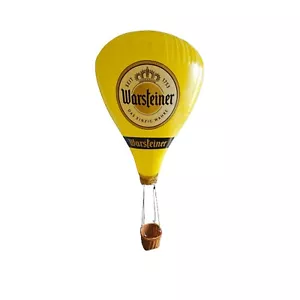 Warsteiner Bier Heißluftballon aufblasbar Deko Brauerei Bar Luftballon mit Korb - Bild 1 von 4