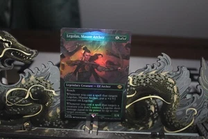 Legolas, Master Archer - Lord of the Rings MTG Foil Borderless Rare Card -NM - Imagen 1 de 6