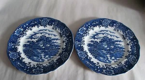 2 x Salem China, ENGLISH VILLAGE Dinner Plates. - Picture 1 of 8