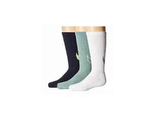 Nike Youth 3 PK Graphic Cushioned Crew Socks, Various Sizes: Small or Medium - Picture 1 of 1
