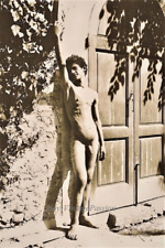 1890's Nude Man at Door by Wilhelm von Gloeden 4"x6" Reprint Art Photograph WG1