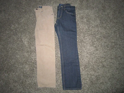 2 PARES PANTALONES JÓVENES NIÑOS - JEANS Y PANA - OSHKOSH B'GOSH - TALLA 12 Foto 1 de 4