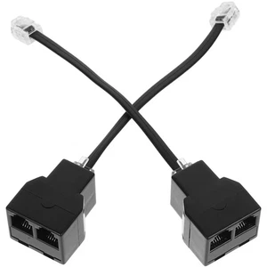 Cable divisor adaptador de teléfono de 2 piezas para teléfonos - Imagen 1 de 12