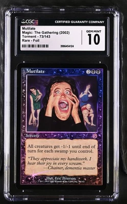 MUTILATE Torment Foil Rare CGC 10 MTG [Nostalgium] - Image 1 of 2