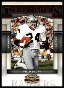 2007 Donruss Gridiron Gear #P-34 Willie Brown Oakland Raiders Football Card - Picture 1 of 2