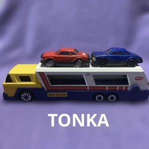Transportador automático Tonka con 2 mini coches vintage japonés - Imagen 1 de 9
