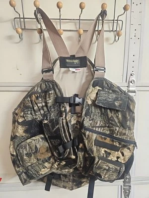 RARE Vintage Tarantulas Turkey Hunting Vest Camo W/ Ground Seat! Nice! XXLarge🔥 - Image 1 of 4