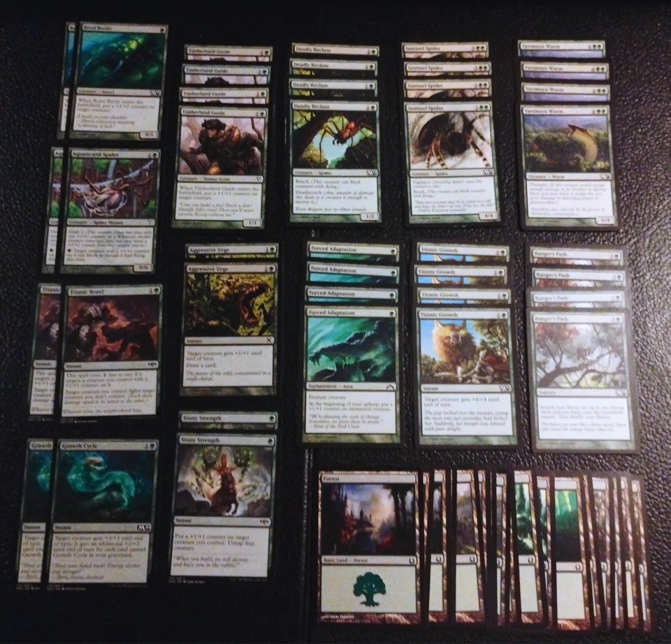 Mono Green SPIDER DECK ~ 60 Card ~ Magic: The Gathering ~ Ready to Play! Mtg - Image 1 of 1