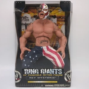 2005 Jakks WWE Rey Mysterio 14" Ring Giants Series 3 Figure American USA Pants - Picture 1 of 20