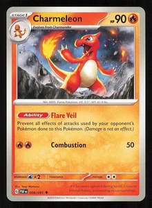 Charmeleon 008/091 Regular Near Mint Pokemon TCG S&V Paldean Fates PAF - Picture 1 of 1